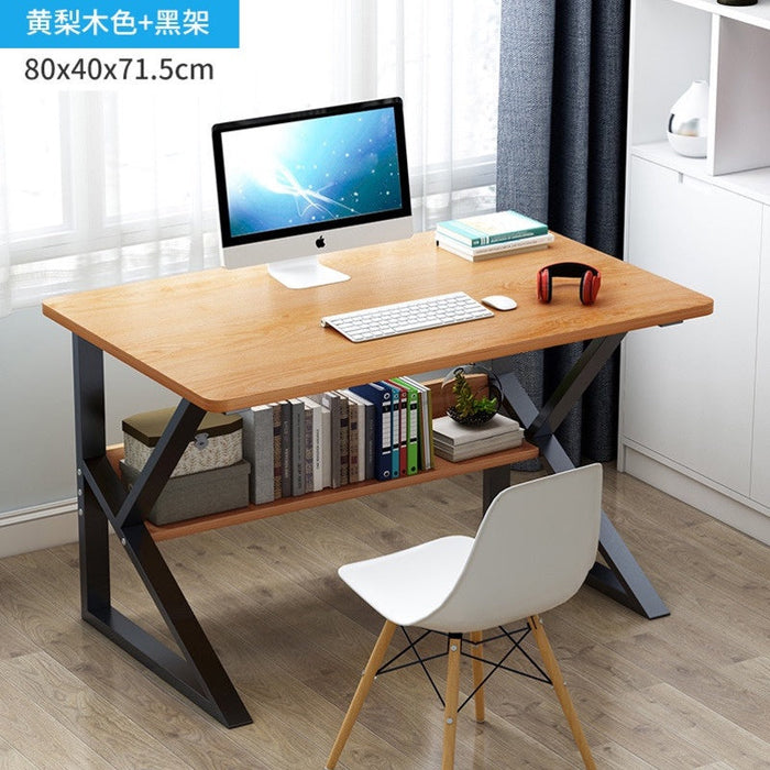 Modern Study Table With Book Shelf Meja Belajar Simple Computer Table Multipurpose Office Table Home Office Desk Working Table