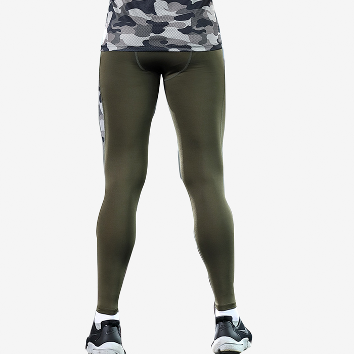 Mix Camouflage Print Sports Tight