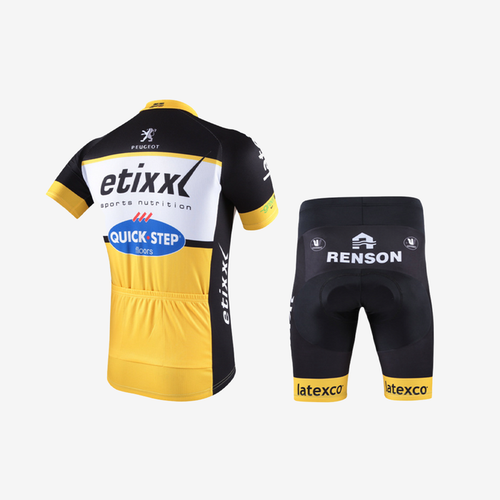 ETIXX Slim Fit Men's Cycling Clothing Set -Sandy Gold