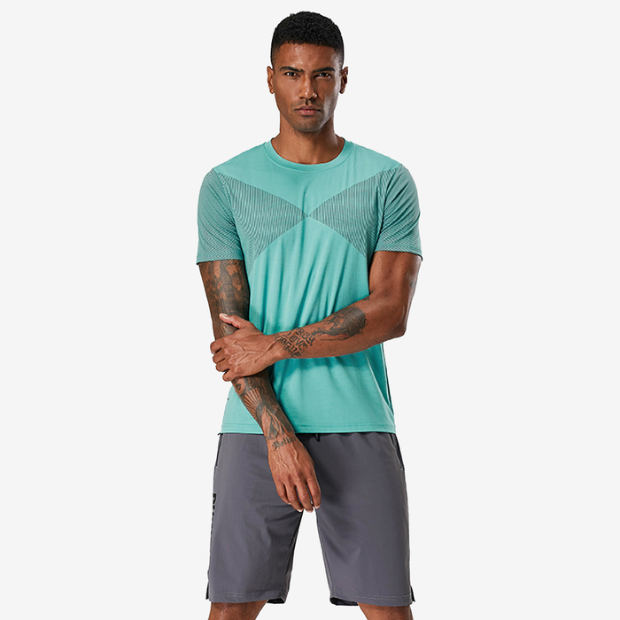 SALE - Front X Out Mesh Short Sleeve Shirt