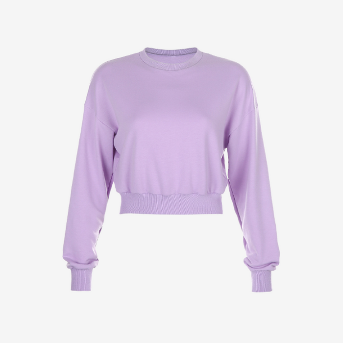 Casual Lounge Cropped Sweater