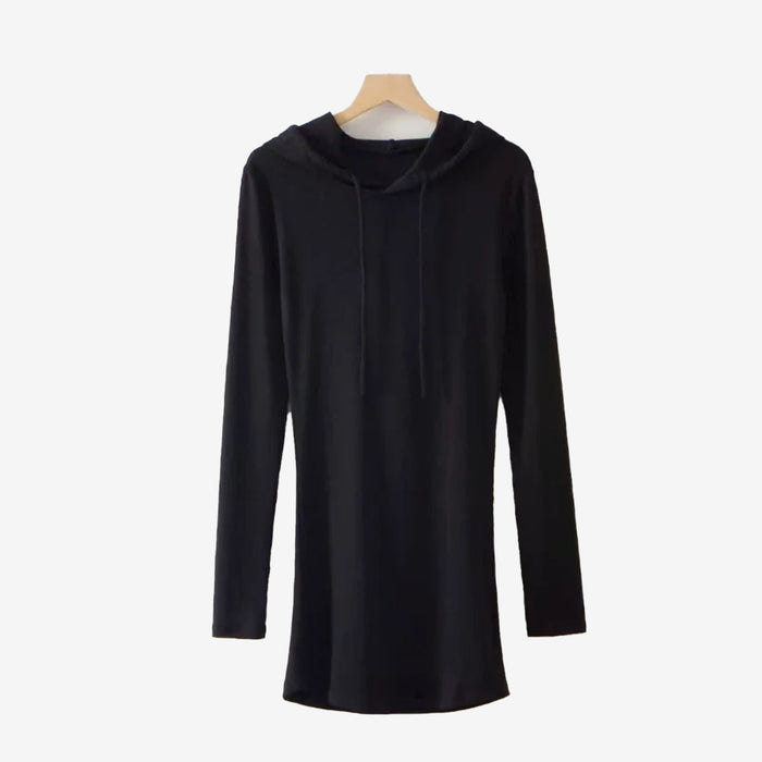 SALE - Casual Comfort Long Sleeve Hooded Sweatshirt Dress