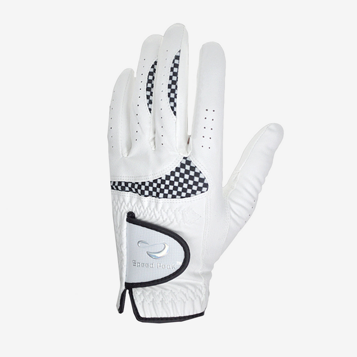 Semi-Checkered Printed Golf Glove- Left Hand