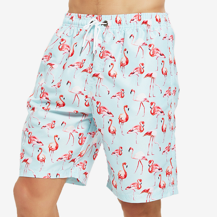 Flamingo Print Swimming Shorts