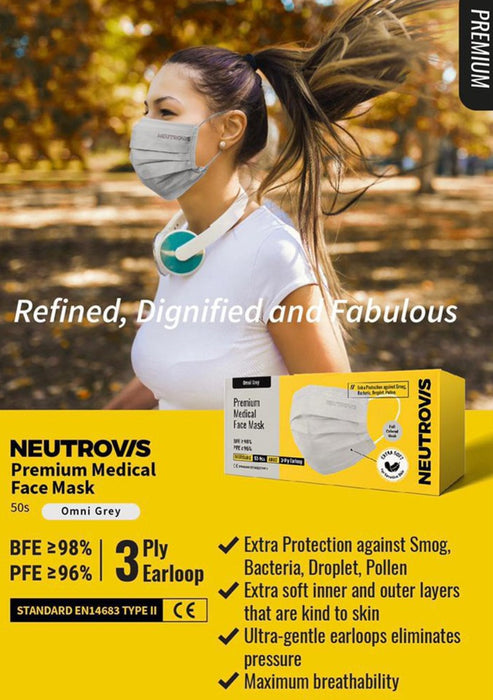 Neutrovis 3ply Premium Medical Face Mask