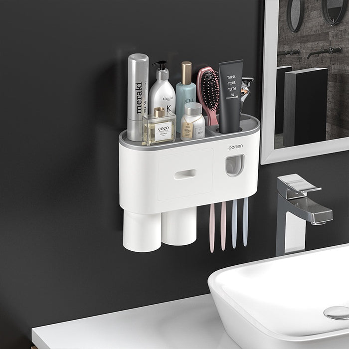 Tempat Letak Berus Gigi Uv Sanitizer Toothbrush Uv Sanitizer Holder Bathroom Storage Rack Toilet Rak Nordic Style Fast Dry