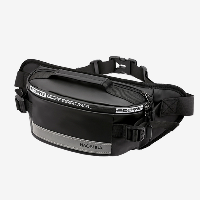 Grunge Reflective Stripe Outdoor Fanny Pack