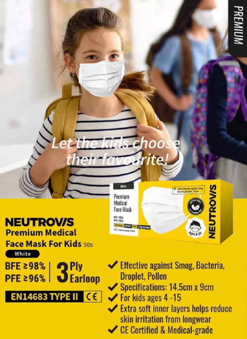 Neutrovis Kid 3ply Premium Medical Face Mask