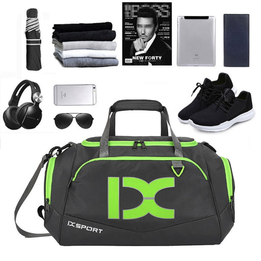 Fashion Large Capacity Waterproof Duffel Bag With Shoe Compartment And Wet Pocket Sports Gym Yoga Bag Casual Handbag Travel Shoulder Bag Hand Luggage Bag