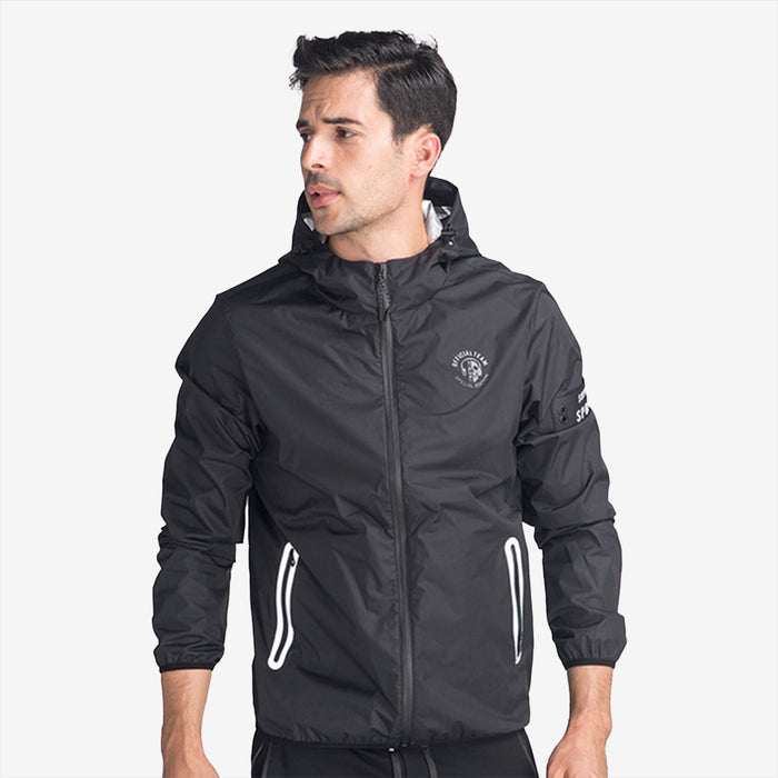 Plus Size Hooded Sports Jacket Top Sweat Suit
