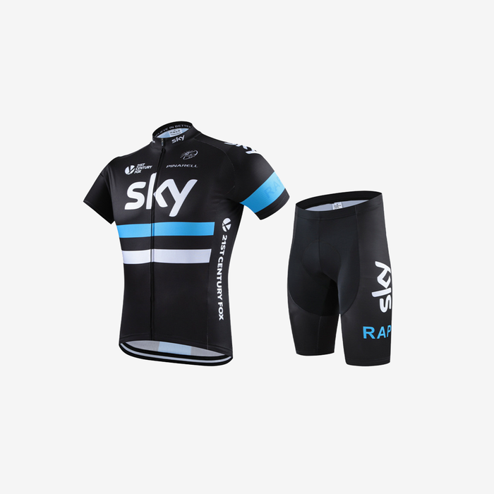 SKYLINE  Breathable Men's Cycling Clothing Set-Sky Blue
