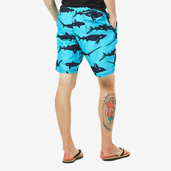 Malibu Sharks Print Swim Shorts