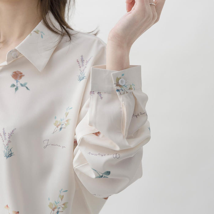 VIO Romantic Floral Printed Long Sleeve Shirt