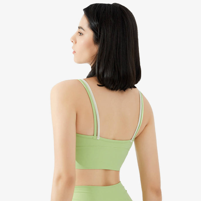 SALE - Fanxy Two Tone Thin Strap Crop Top
