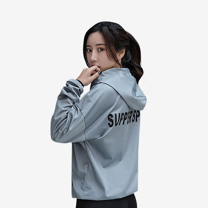 Hooded Sports Long Sleeve Top Sweat Suit