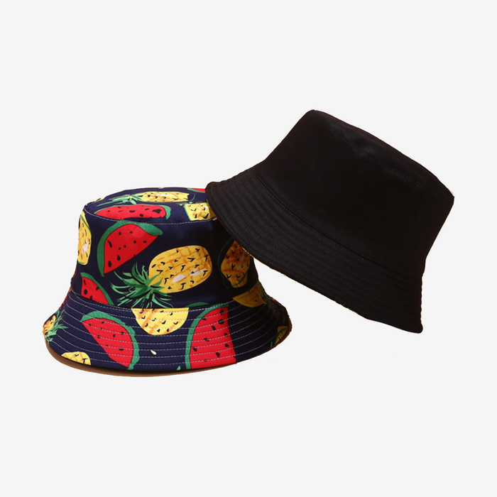 Tropical Print Reversible Bucket Hat