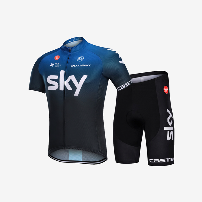SKYBIKE Breathable Men's Cycling Clothing Set - Blue