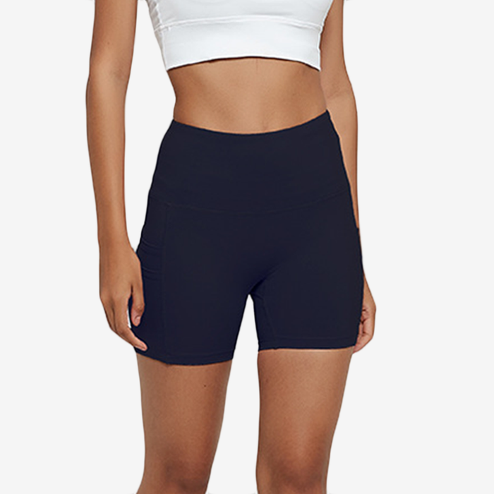 Compression High Waist Shorts with Pocket