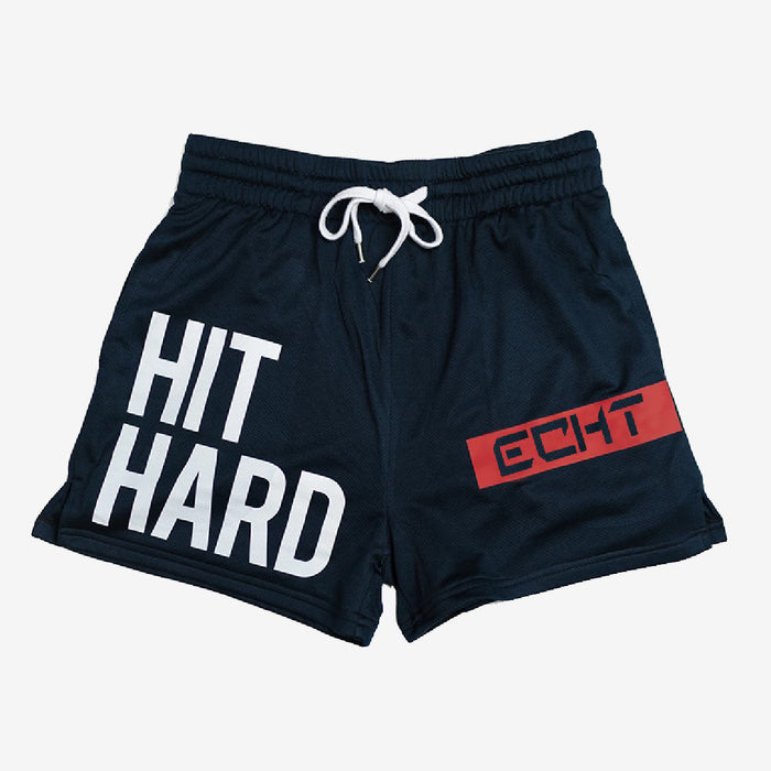Hit Hard Bold Print Boxing Shorts
