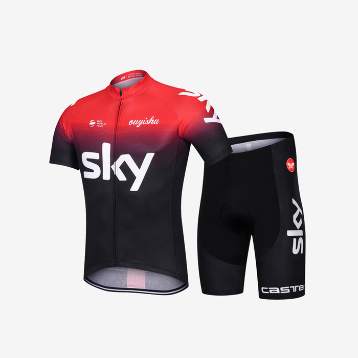 SKYBIKE Breathable Men's Cycling Clothing Set - Red