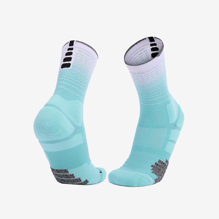Two-toned Anti Slip Football Mid-calf Socks