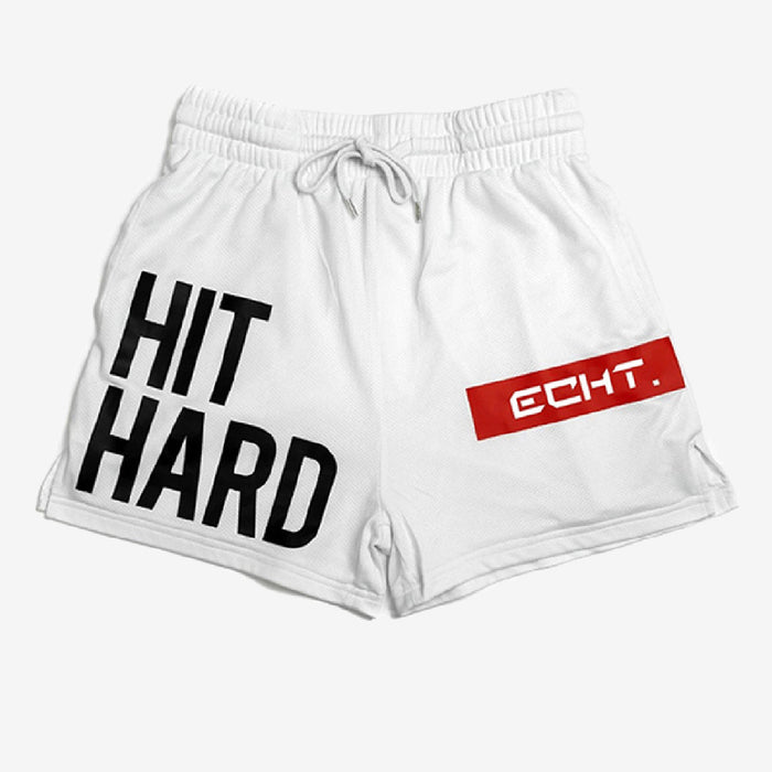 Hit Hard Bold Print Boxing Shorts