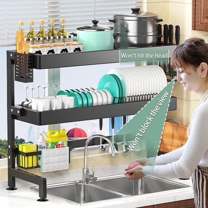 Dish Drainer Rack Kitchen Dish Rack And Over The Sink Dish Drying Rack Adjustable Dish Stainless Steel Rak