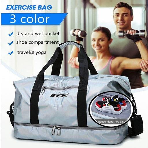 Gym Bag Women Fitness Training Handbag With Shoes Pocket Waterproof Sport Yoga Pack Travel Duffel Balso Sac De Sporttas XA109D