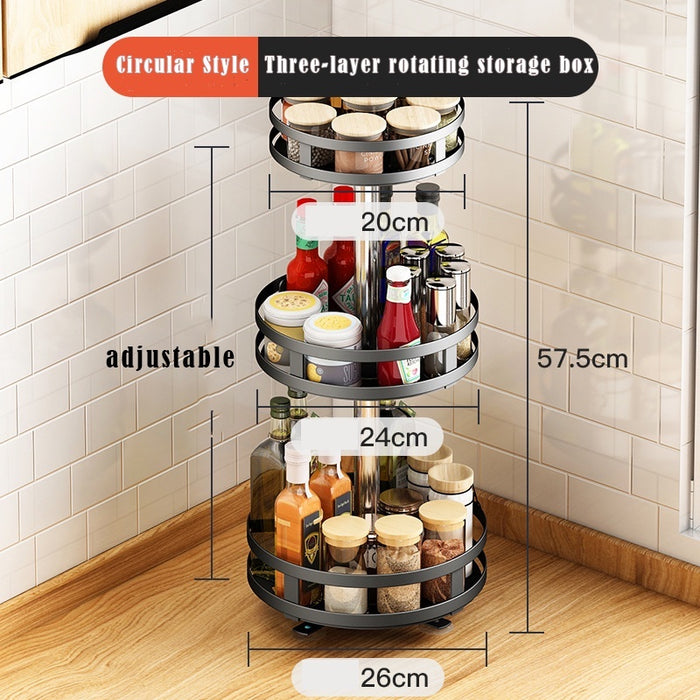 [In Stock] Kitchen Rack Microwave Rack Adjustable Storage Rack Kitchen Organizer Rak Dapur Kitchen Cabinet Spice Rack