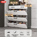 Shoe Organizer Kabinet Kasut Shoe Cabinet Wood Large Capacity with Drawer Multi-layer Rak Kasut Ultra Thin Storage ??
