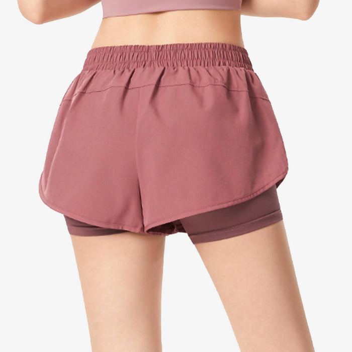 SALE - Inflachi Running Side Panel Double Layer Shorts